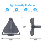Load image into Gallery viewer, Starlink Mini Roof Rack Mount dimensions and features, showing 153mm width, 151mm height, and 80mm depth, made from high-quality waterproof material with precise hole positioning for easy installation
