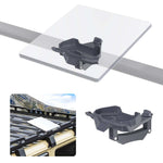 Load image into Gallery viewer, "Starlink Mini Roof Rack Mount securely installed on vehicle roof rack, providing stable and durable support for Starlink Mini satellite dish in various outdoor conditions.