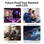 Load image into Gallery viewer, Ethernet Switch –8- Port 2.5G Multi-Gig, Ultra-Fast Silent Plug-and-Play