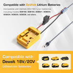 Load image into Gallery viewer, Starlink Mini DC Power Cable for DeWalt 20V – 6.56FT, 18AWG with Adapter &amp; Fuses
