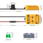 Load image into Gallery viewer, Starlink Mini DC Power Cable for DeWalt 20V – 6.56FT, 18AWG with Adapter &amp; Fuses

