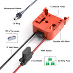 Load image into Gallery viewer, Starlink Mini DC Power Cable for Milwaukee Battery – 6.56FT, 18AWG, with Fuses &amp; Terminals
