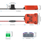 Load image into Gallery viewer, Starlink Mini DC Power Cable for Milwaukee Battery – 6.56FT, 18AWG, with Fuses &amp; Terminals

