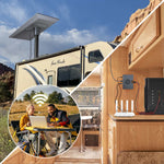 Load image into Gallery viewer, Gigabit PoE Injector powering Starlink satellite internet in RV camping setup, delivering reliable connectivity for outdoor work and travel.