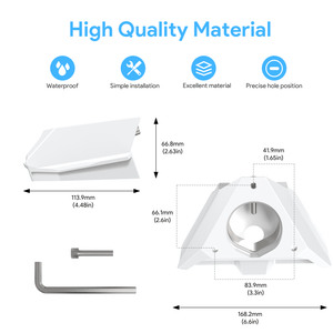 Starlink Mini Pipe Adapter & Flat Mount – Replacement or Additional Mounting Solution for Starlink Mini