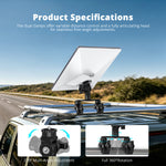 Load image into Gallery viewer, Adjustable Mount for Starlink Mini | Aluminum Dual Clamp RV Bracket