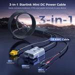 Load image into Gallery viewer, 3-in-1 DC Power Cable for Starlink Mini &amp; Mini X | XT60 Cable